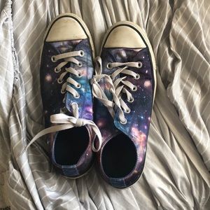 Converse galaxy worn once or twice